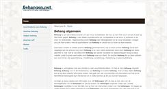 Desktop Screenshot of behangen.net